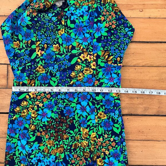Vintage Union Made Cross Halter Floral Maxi Dress, Size XS - Picture 13 of 14